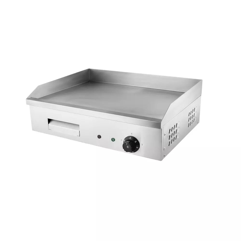 Chefrost Electric Griddle Plate Stainless Steel Body and 3 kW Power Rating for Hotels and Restaurants, CF-GP-818B