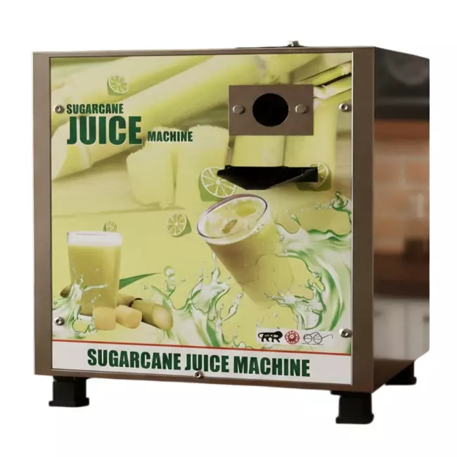 GENERIC Sugarcane Juice Machine 200 to 300 Glass/Hour Capacity 6 Gear System 4 Rolls Stainless Steel 62 Kg, HMT 09