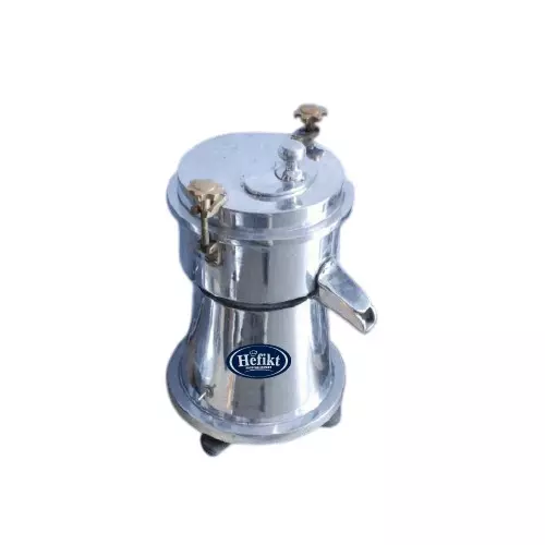 Hefikt Food Machinery Carrot (Fruit) Juice Machine 2 Glass Capacity 0.25 HP Power 2880 RPM Stainless Steel Material, Small