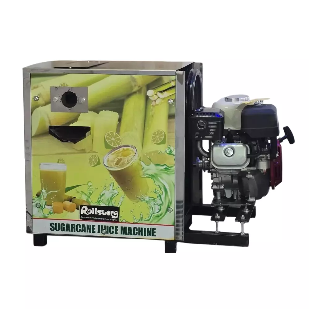 GENERIC Sugarcane Juice Machine 200 to 300 Glass/Hour Capacity 6 Gear System 4 Rolls Stainless Steel 75 Kg, HMT 02