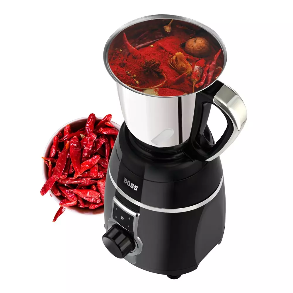 boss-750-w-crown-mixer-grinder-black-color-3-speed-setting-and-3-stainless-steel-jars-b242