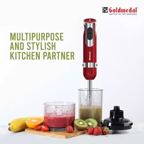Goldmedal Storm Hand Blender Red 600 W, GOL0555RED