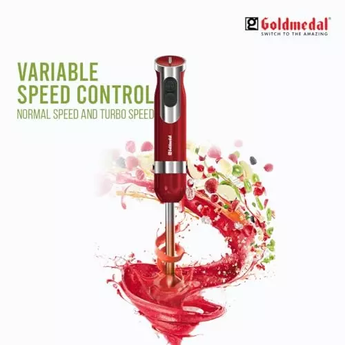 Goldmedal Storm Hand Blender Red 600 W, GOL0555RED