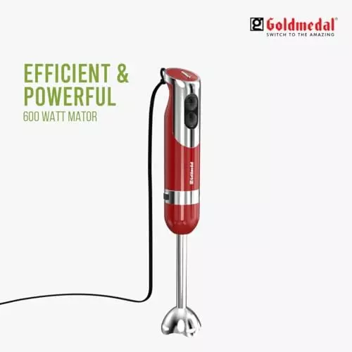 Goldmedal Storm Hand Blender Red 600 W, GOL0555RED