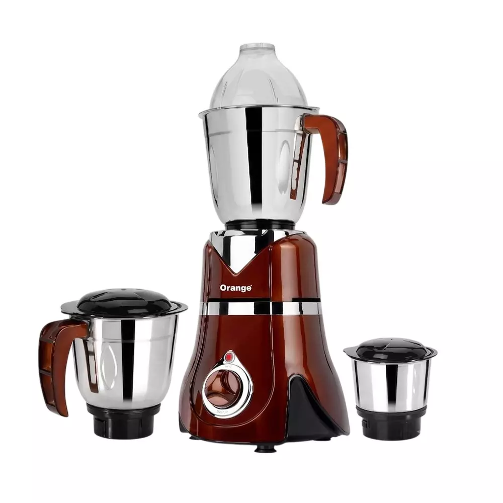 Orange Jet Metachrome Mixer Grinder 750 W Brown With 3 Jar, OMXG427