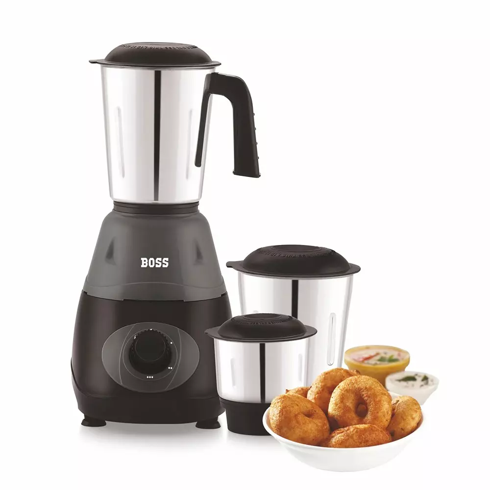 boss-500-w-bravo-mixer-grinder-grey-color-3-speed-setting-and-2-stainless-steel-jars-b274