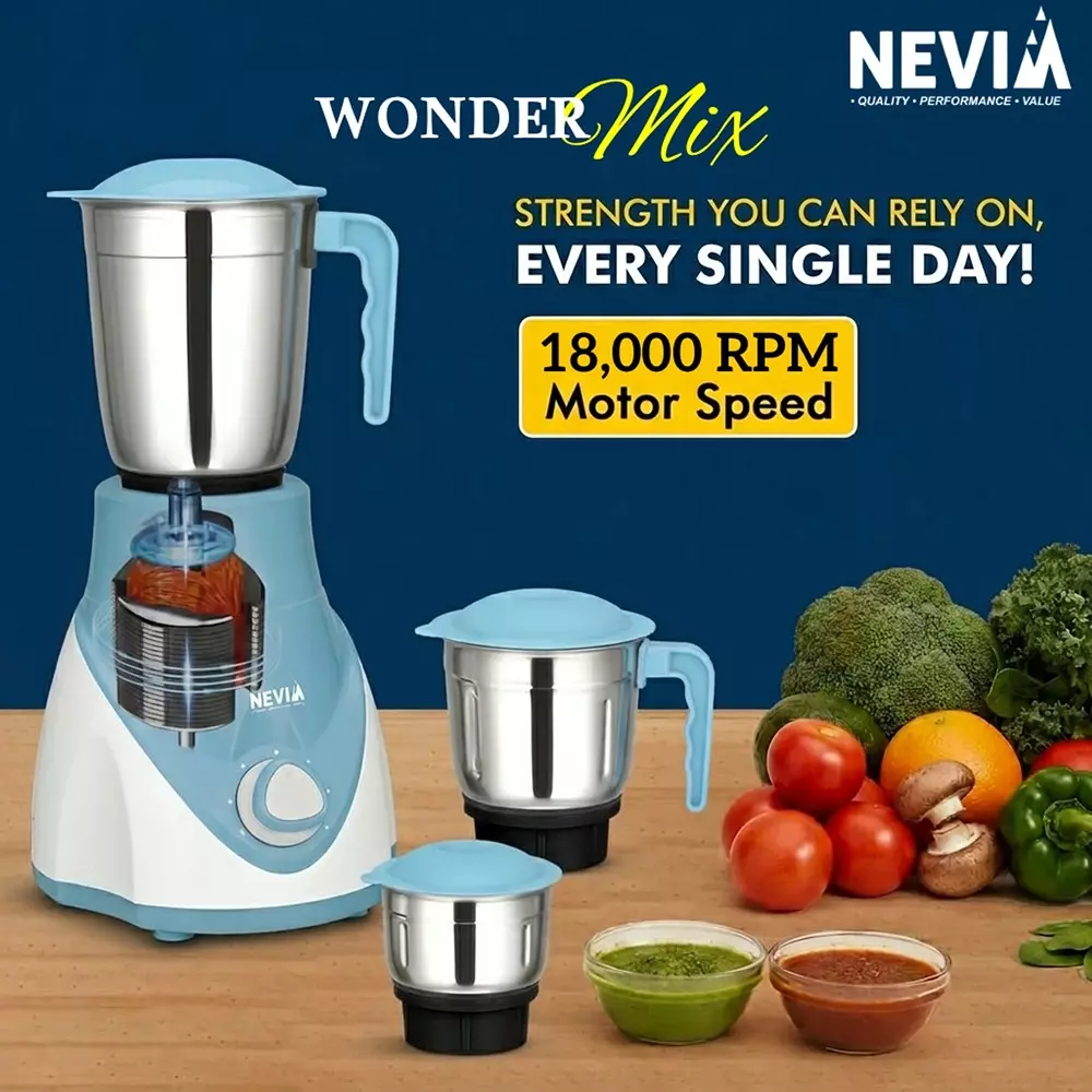nevia-550-w-wonder-mix-mixer-grinder-18000-rpm-speed-with-3-jars-in-blue-white-color-550-wondermix-mg-wbl