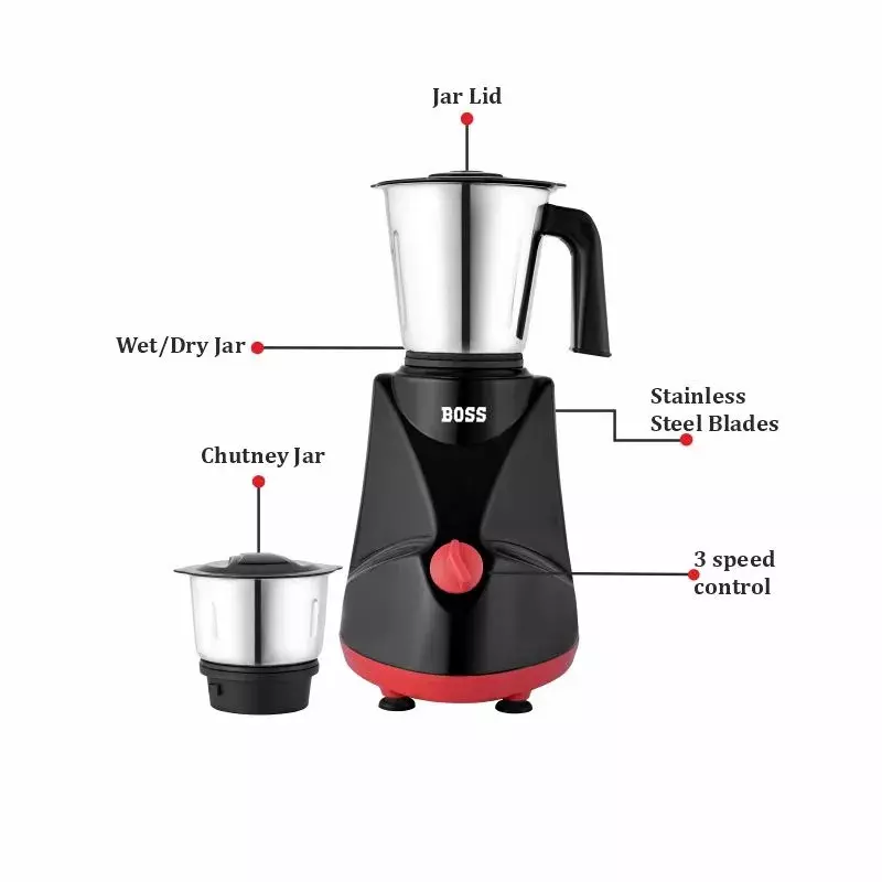 boss-500-w-comfort-mixer-grinder-black-color-3-speed-setting-and-2-stainless-steel-jars-b252