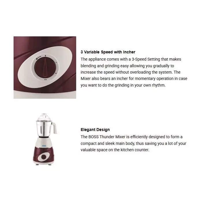 boss-550-w-thunder-mixer-grinder-blue-color-3-speed-setting-and-3-stainless-steel-jars-b272