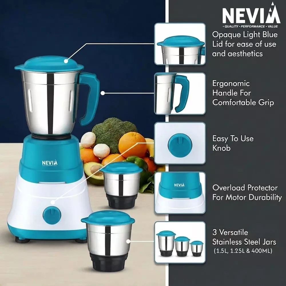 nevia-550-w-super-mix-mixer-grinder-18000-rpm-speed-with-3-jars-in-cd-green-white-color-550-supermix-mg-wgr