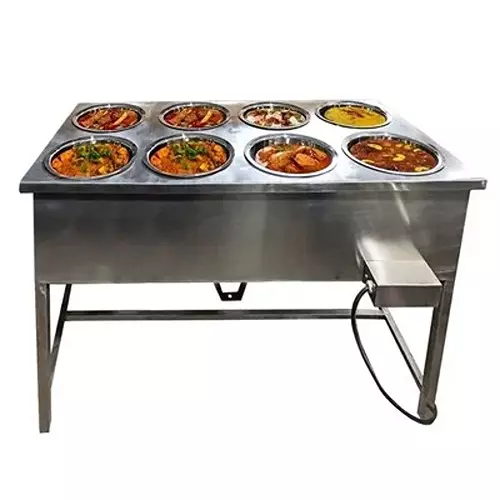 vinayak-machines-heavy-duty-8-pot-electric-bain-marie-15-kw-power-ss-body-single-phase-for-buffet-purpose