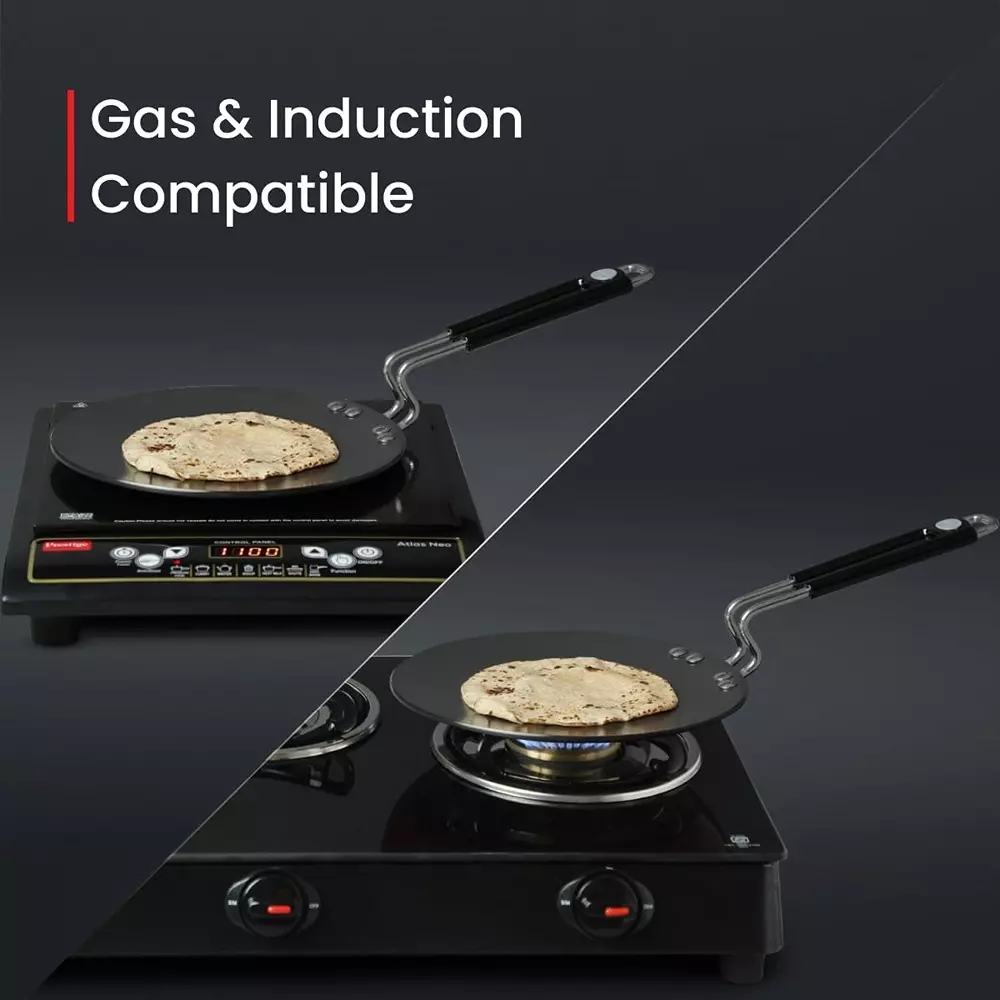 Prestige Roti Tawa Perma-Cool Handles Hard-Anodised Aluminium Black, 35035
