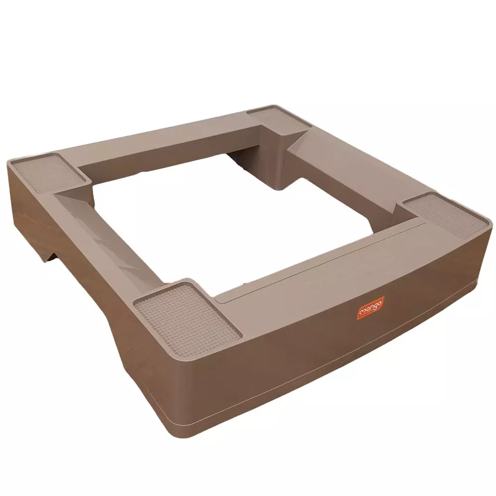 Mango Fridge Stand 127x609.6x609.6 mm Dark Beige Square Shape
