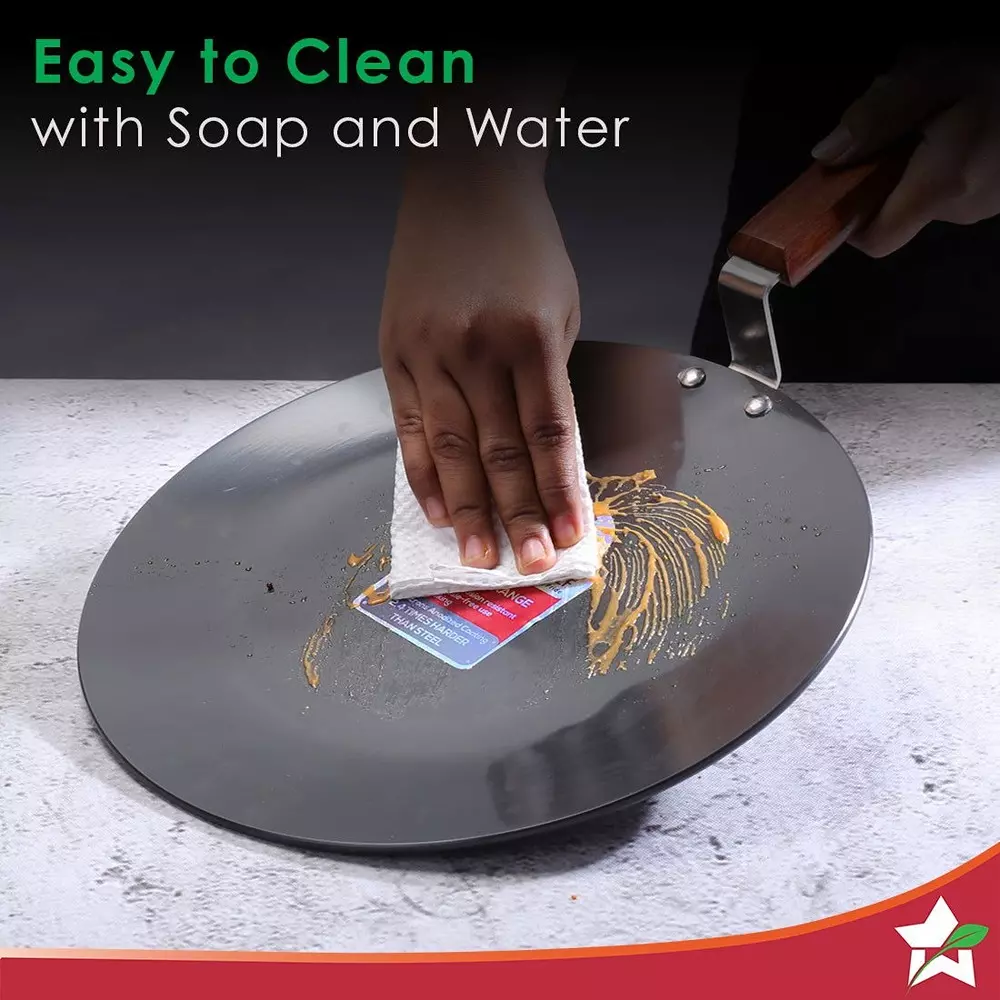 Wonderchef Ebony Roti Tawa 28 cm Non Stick Aluminium Black, 63152939