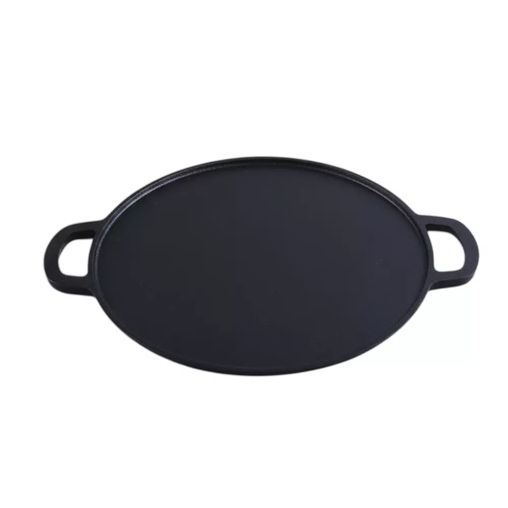 Wonderchef Forza Pre-Seasoned Roti Tawa 30 cm Non Stick Cast-Iron Black, 63154435