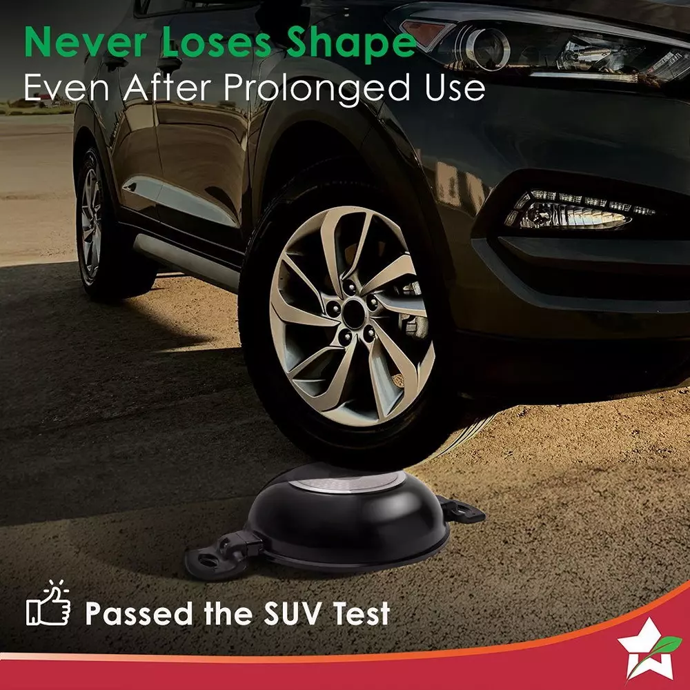 Wonderchef Duralite Kadhai with Glass Lid 24 cm 2.4 L Pure Grade Aluminium Non-Stick Black, 63154866