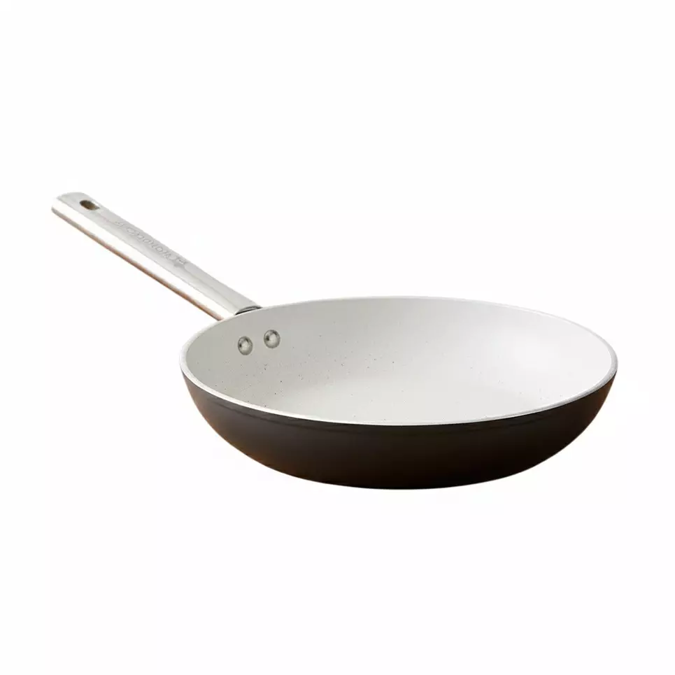 Wonderchef Eco Glide Fry Pan 24 cm 1.8 L Pure Grade Aluminium Chemical-free Ceramic Coating Grey, 63155096