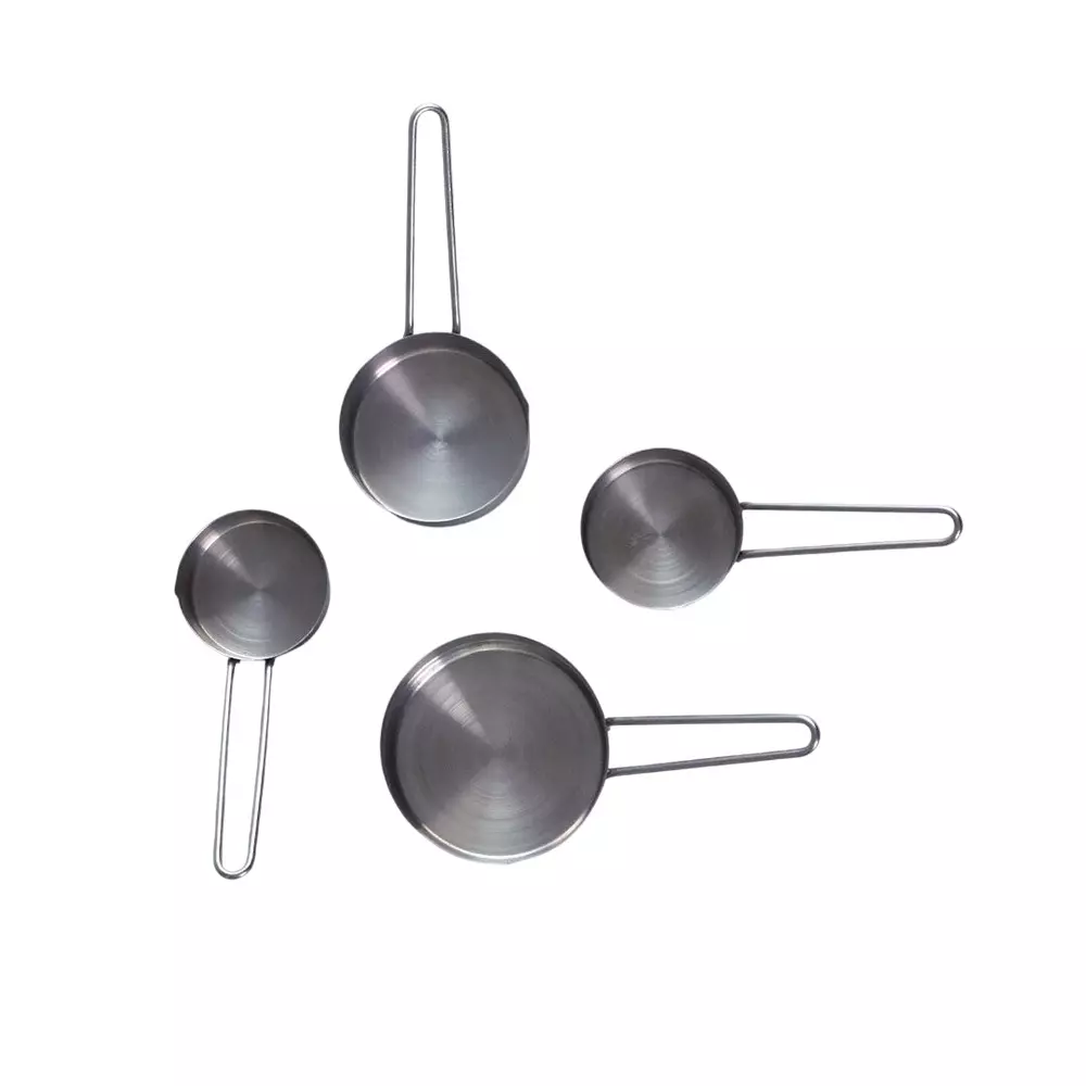 Wonderchef Ambrosia Measuring Cups 60, 80, 125 & 250 ml Stainless Steel Chrome, 63153633 (4 Pcs Set)