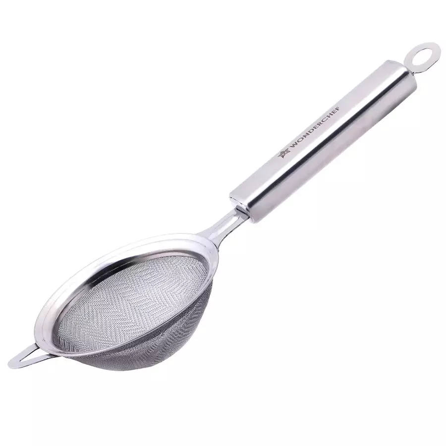 Wonderchef Ambrosia Tea Strainer 8.5 cm Stainless Steel Chrome, 63155108