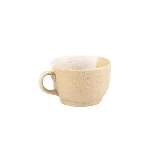 Wonderchef Teramo Soup Mug Set 300 ml Stoneware Yellow, 63154658 (2 Pcs Set)