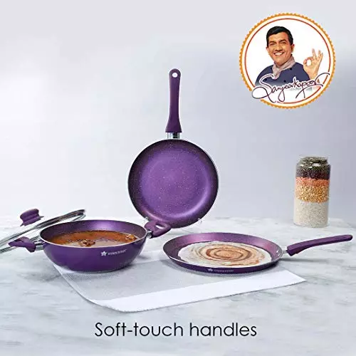 wonderchef-orchid-dosa-tawa-fry-pan-kadhai-with-glass-lid-non-stick-virgin-aluminium-purple-63153377-4-pcs-set