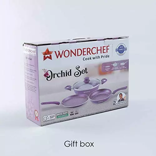 wonderchef-orchid-dosa-tawa-fry-pan-kadhai-with-glass-lid-non-stick-virgin-aluminium-purple-63153377-4-pcs-set