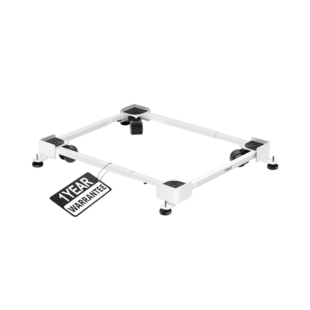 FEDUS Fridge Stand Trolley with Wheels 225 Kg Load Capacity Single Double Door MS Steel Frame