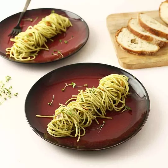 wonderchef-teramo-dinner-plate-25-cm-10-inch-stoneware-red-glaze-63154635-2-pcs-set