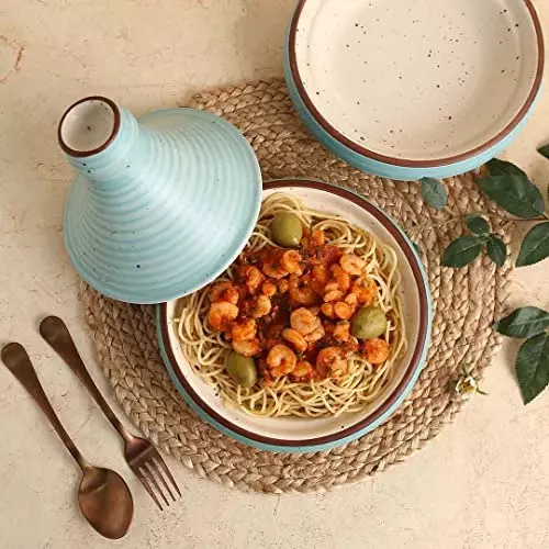 wonderchef-teramo-tagine-set-20-cm-8-inch-stoneware-turquoise-blue-63153874