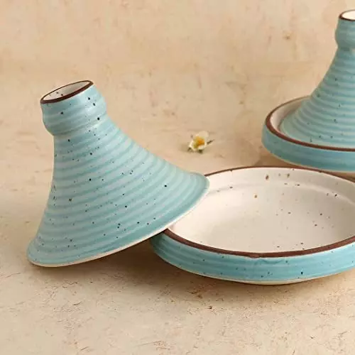 wonderchef-teramo-tagine-set-20-cm-8-inch-stoneware-turquoise-blue-63153874