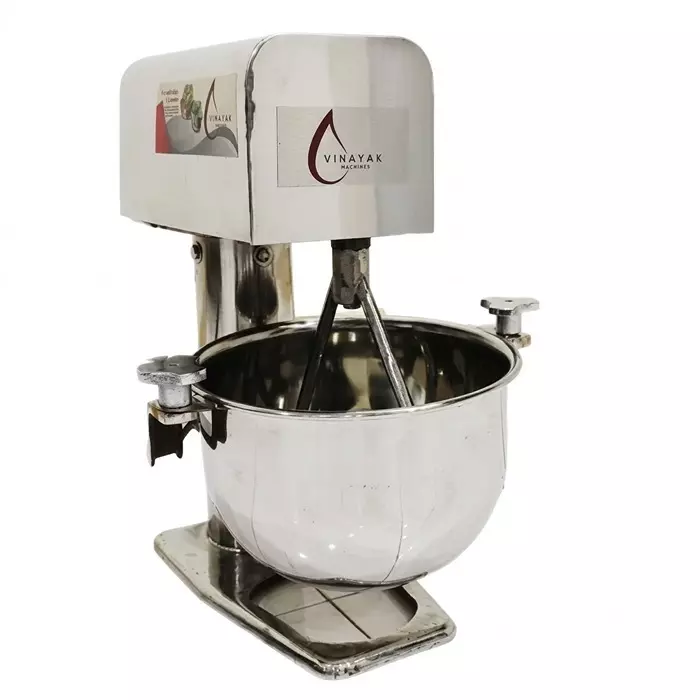 Vinayak Machines Dough Kneader with 0.25 HP Power Motor 2 Kg Detachable Bowl Capacity Stainless Steel Electric