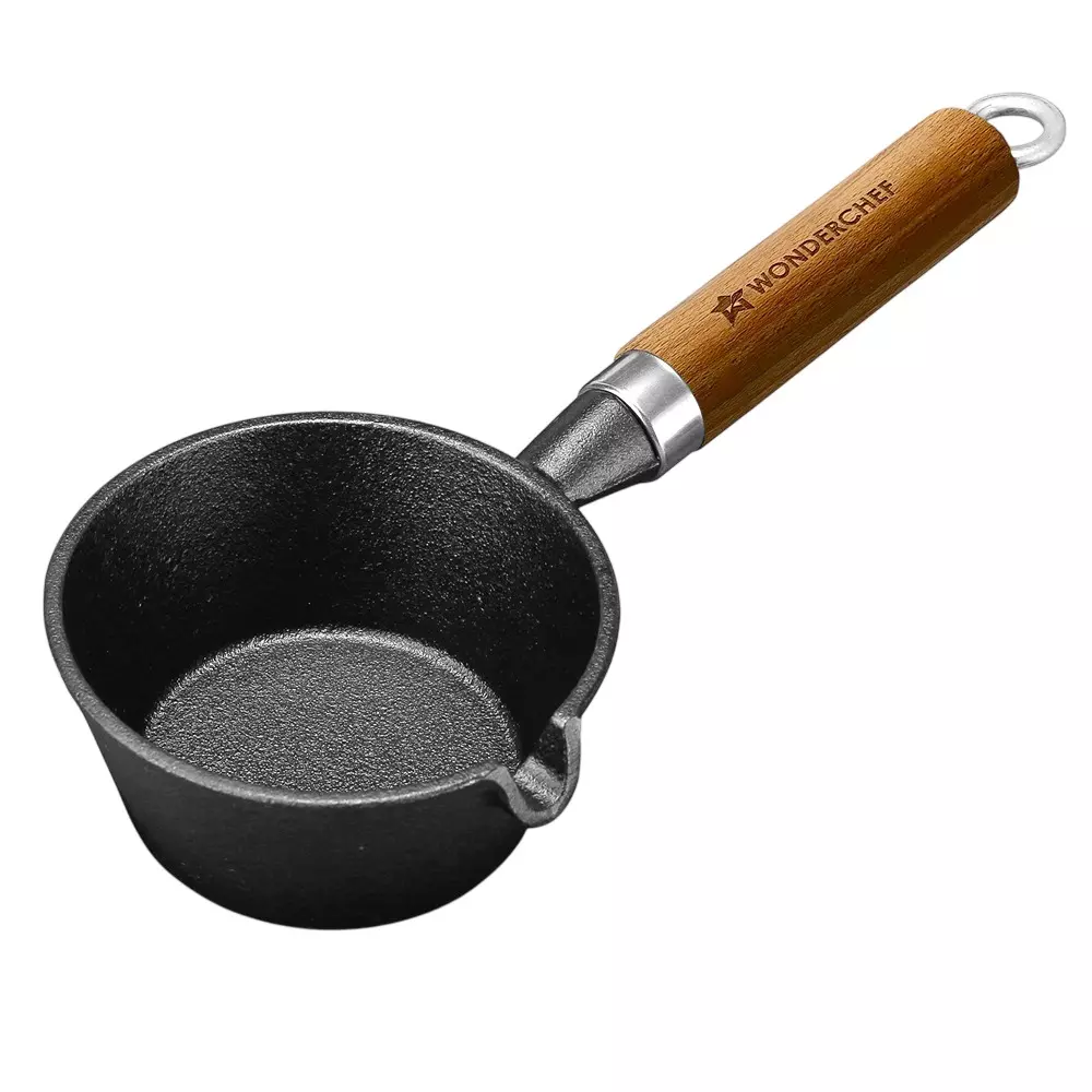 Wonderchef Ferro Tadka Pan 11 cm Cast Iron Chemical-free Black, 63155163