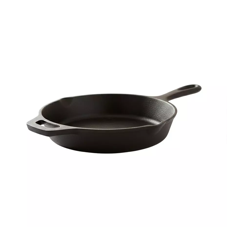 Wonderchef Forza Pre Seasoned Fry Pan 20 cm Cast Iron No Chemical Coating Black, 63153471