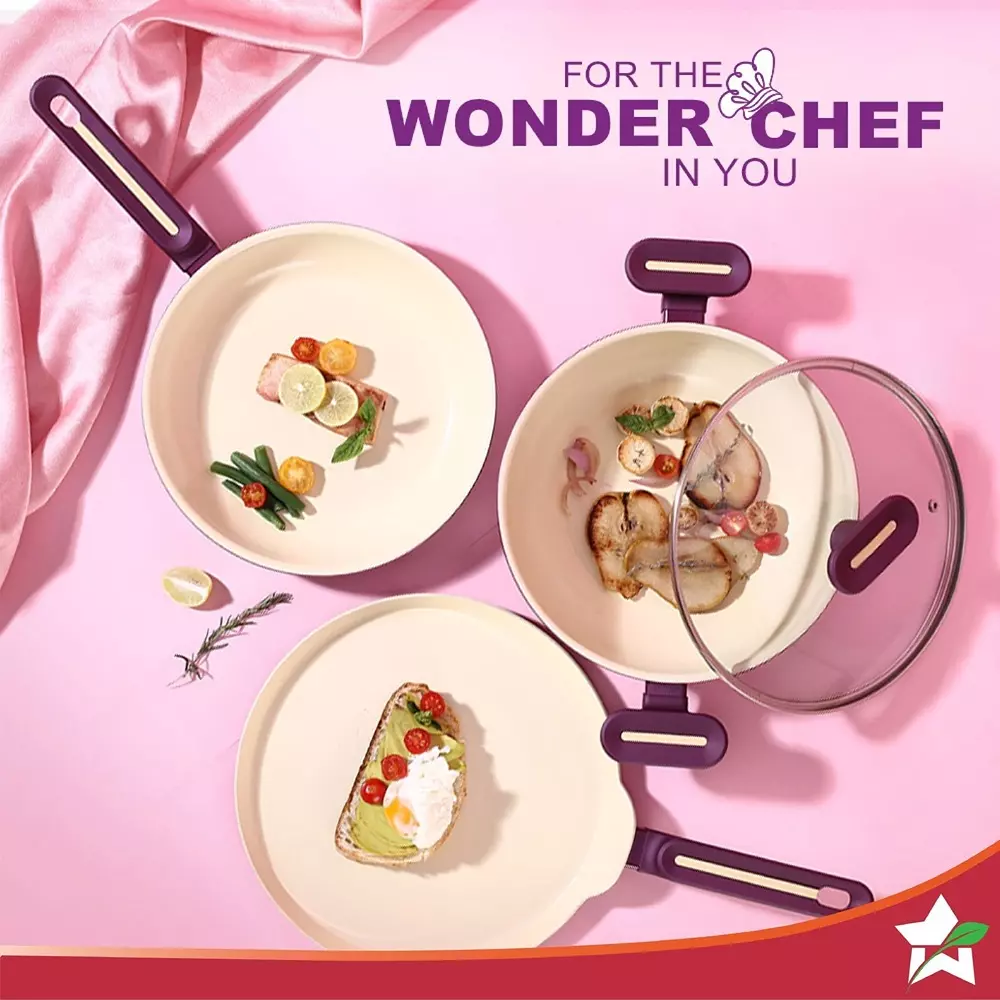 wonderchef-bellagio-dosa-tawa-fry-pan-kadhai-with-glass-lid-non-stick-ceramic-deep-purple-63154802-4-pcs-set