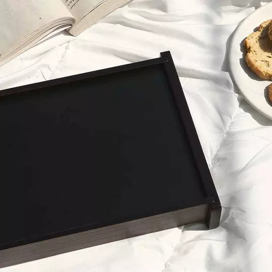 Wonderchef Casablanca Marble Mosaic Tray Engineered Wood Brown 25x41x5 cm Medium, 63154058