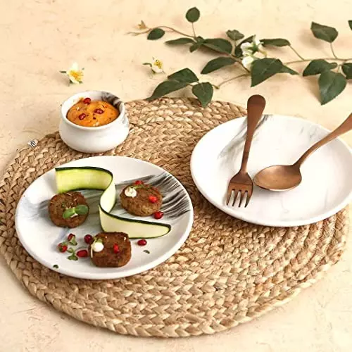 wonderchef-teramo-quarter-plate-18-cm-7-inch-stoneware-marble-white-63153888-2-pcs-set