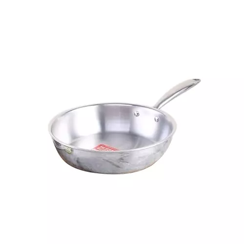Wonderchef Nigella Fry Pan 26 cm 2.6 L Tri-Ply Stainless Steel Chrome, 63154778