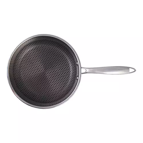 Wonderchef Stanton Fry Pan 24 cm 1.2 L Non Stick Tri-Ply Stainless Steel Chrome, 63152776