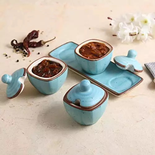 wonderchef-teramo-3-pcs-pickle-set-with-lid-1-tray-stoneware-blue-63153805