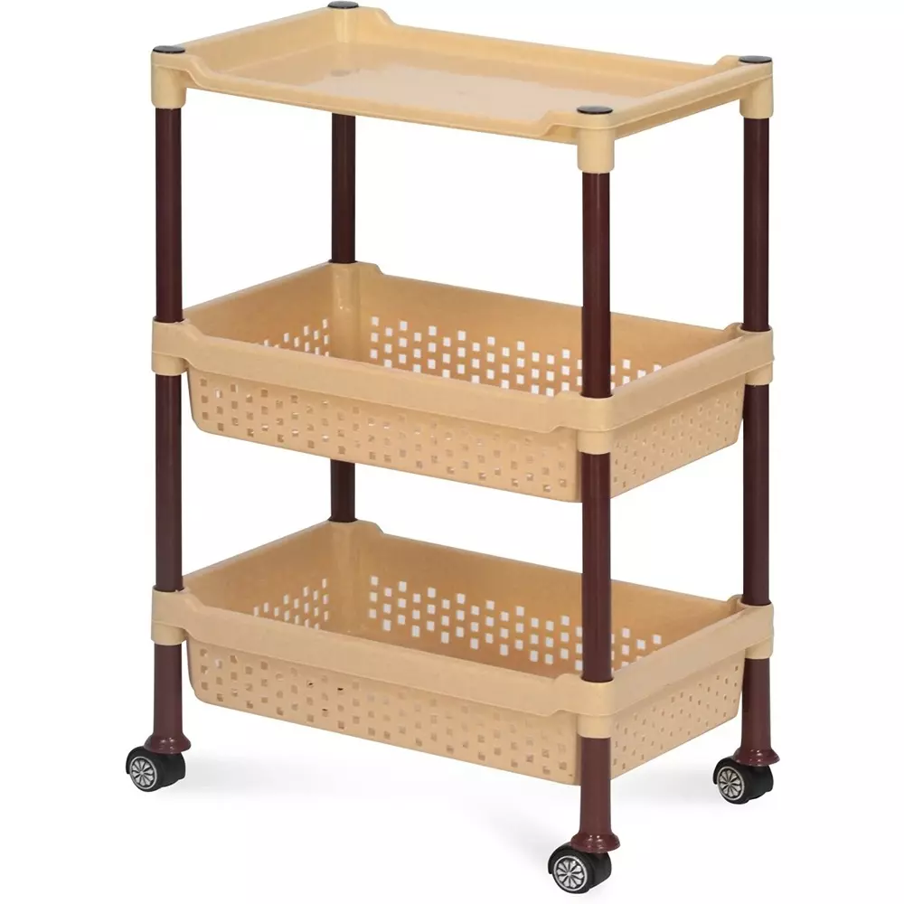 nilkamal-kitchen-trolley-3-shelves-powder-coated-beige-plastic-for-home-office-use-trol15