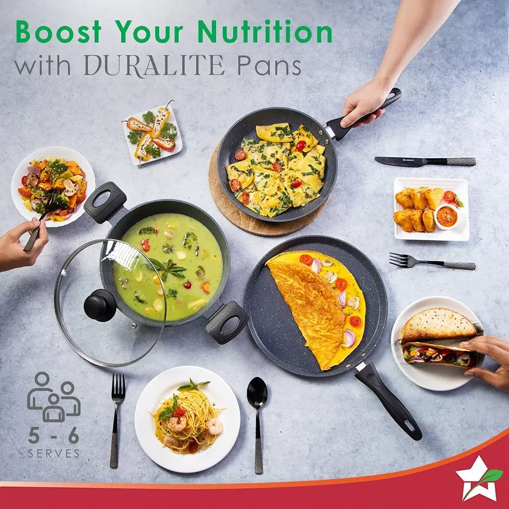 wonderchef-duralite-dosa-tawa-fry-pan-kadhai-with-glass-lid-non-stick-dia-cast-grey-63154897-4-pcs-set
