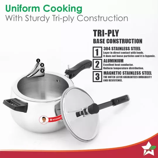 wonderchef-nigella-3-l-pressure-cooker-with-inner-lid-triply-stainless-steel-chrome-isi-certified-63155040