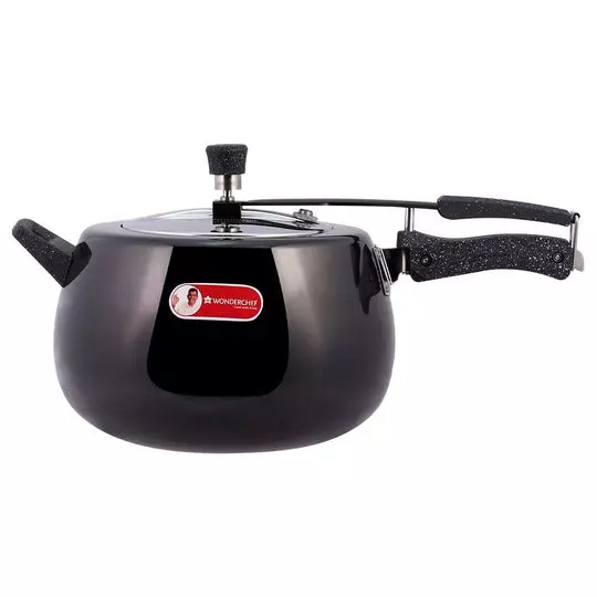 wonderchef-taurus-8-l-pressure-cooker-with-inner-lid-hard-anodized-black-chrome-63153492