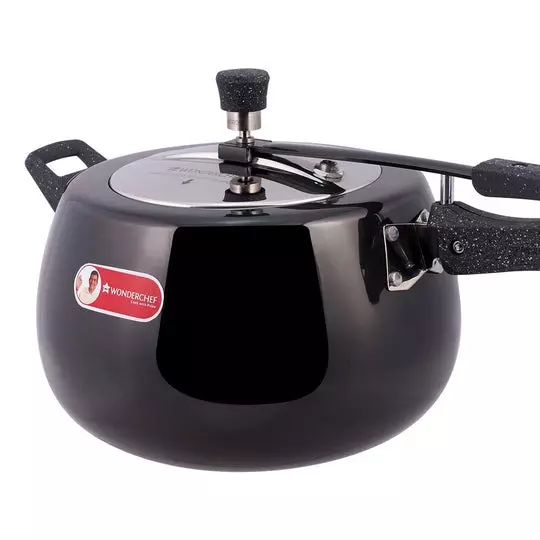 wonderchef-taurus-8-l-pressure-cooker-with-inner-lid-hard-anodized-black-chrome-63153492