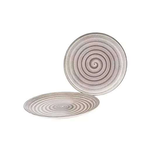 Wonderchef Teramo Quarter Plate 18 cm (7 inch) Stoneware Brown, 63154663 (2 Pcs Set)