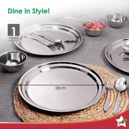 wonderchef-venice-plate-set-28-cm-11-inch-stainless-steel-chrome-63155000-6-pcs-set