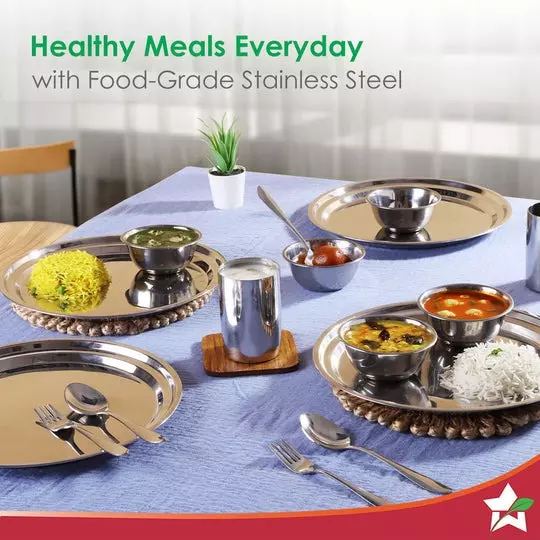 wonderchef-venice-plate-set-28-cm-11-inch-stainless-steel-chrome-63155000-6-pcs-set