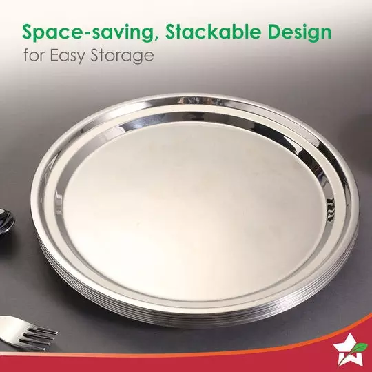 wonderchef-venice-plate-set-28-cm-11-inch-stainless-steel-chrome-63155000-6-pcs-set