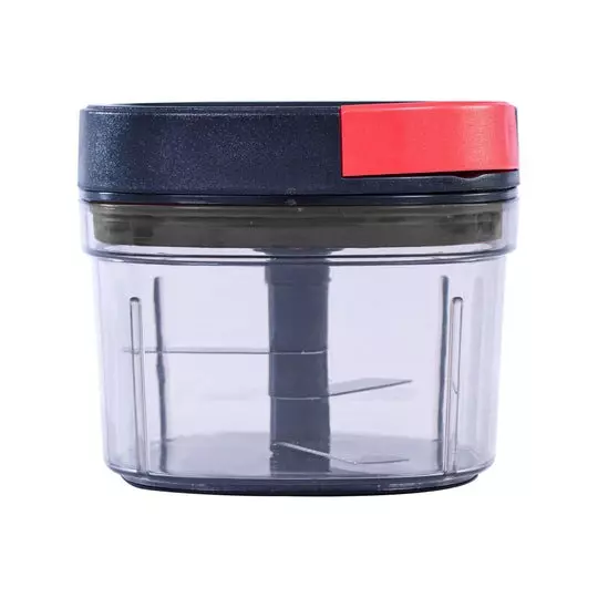 Wonderchef Glory String Chopper 600 ml 3 Stainless Steel Blades Black & Transparent Jar, 63153731