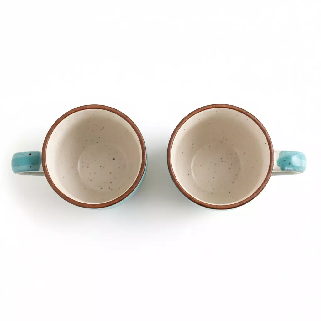 Wonderchef Teramo Espresso Cup Standard Stoneware Blue, 63154074 (2 Pcs Set)